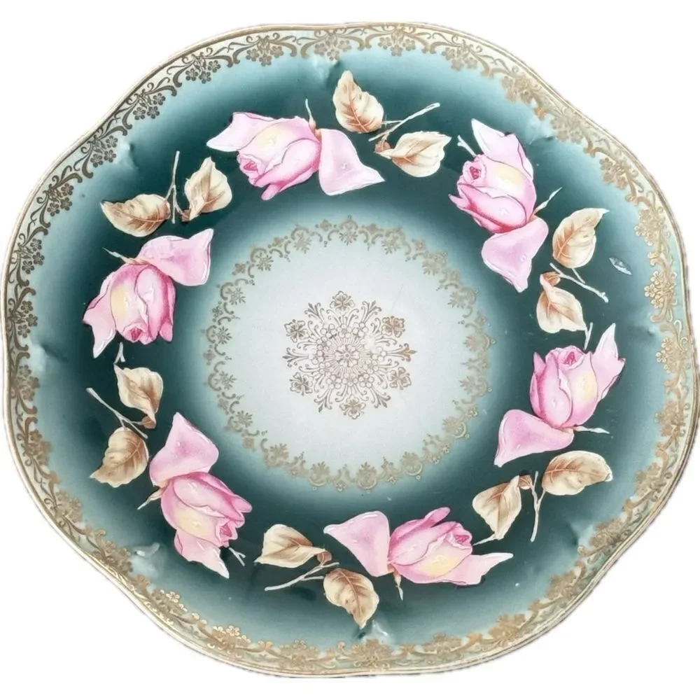 Antique‎ Bavaria, Germany, 9 inch floral porcelain plate ￼